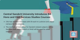 Central Sanskrit University Introduces BA Hons and Civil Services Studies Courses